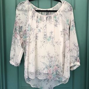LC Lauren Conrad 3/4 Sleeve Blouse